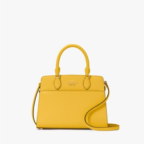 ♠️kate spade Madison Saffiano Small Satchel, Daffodil NWT - Picture 1 of 13